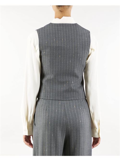 Pinstriped luxury vest Simona Corsellini SIMONA CORSELLINI | Gilet | GL00101TGES0003652